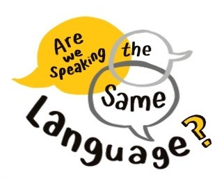 speech bubbles asking are we speaking the same language